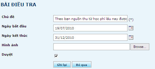 bai dieu tra